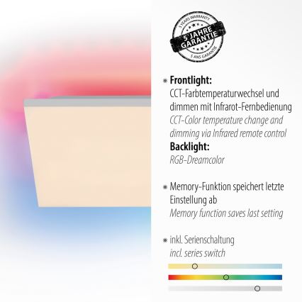 Leuchten Direkt 15561-16 - Iluminação de teto LED RGB com regulação CONRAD LED/27W/230V + controlo remoto