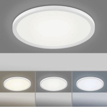 Leuchten Direkt 15571-16 - Iluminação de teto LED com regulação FLAT LED/23,5W/230V 2700-5000K + controlo remoto