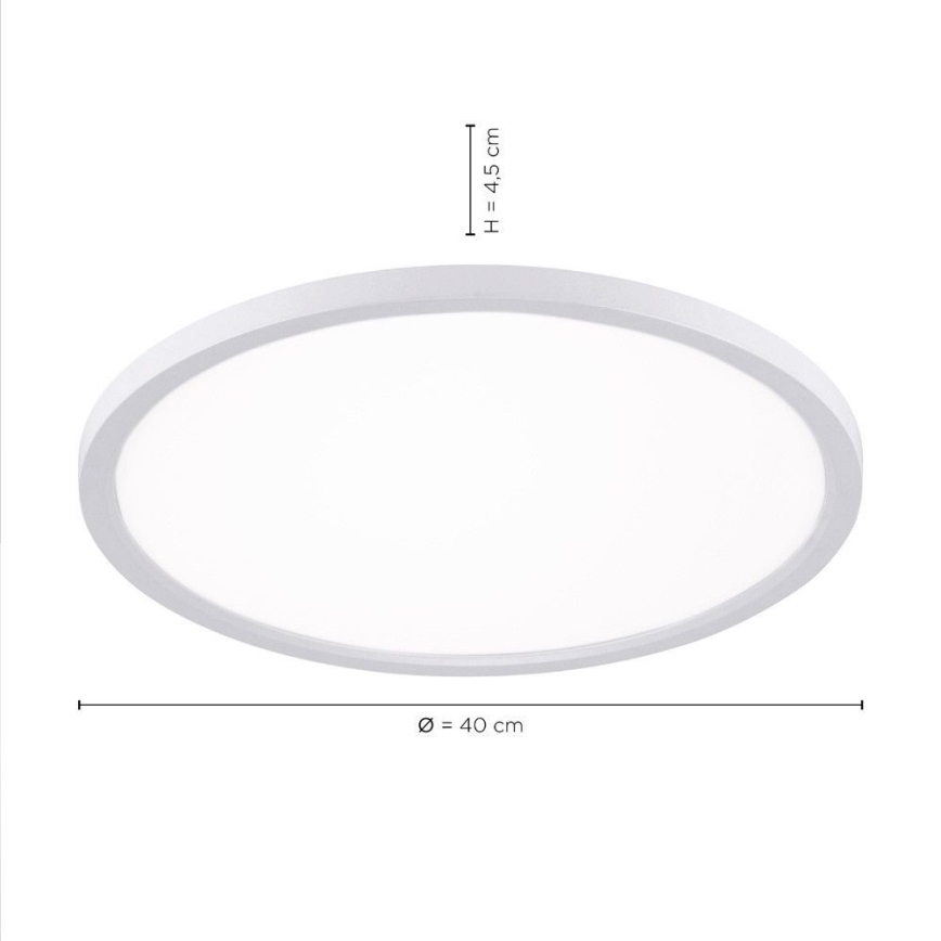 Leuchten Direkt 15571-16 - Iluminação de teto LED com regulação FLAT LED/23,5W/230V 2700-5000K + controlo remoto