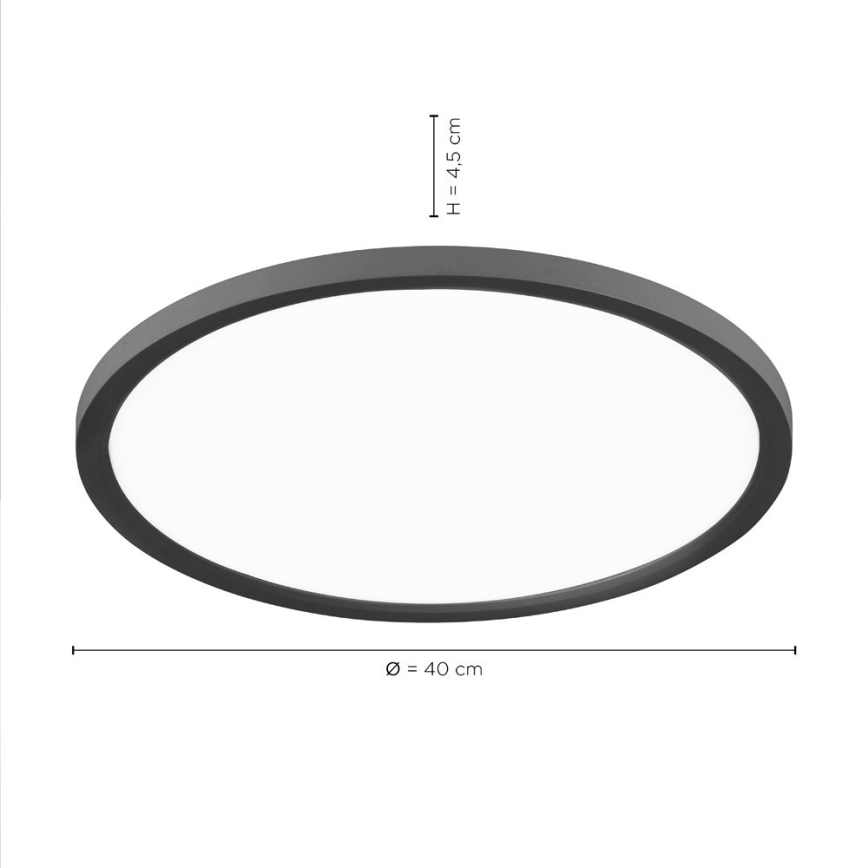 Leuchten Direkt 15571-18- Iluminação de teto LED com regulação FLAT LED/23,5W/230V 2700-5000K + controlo remoto