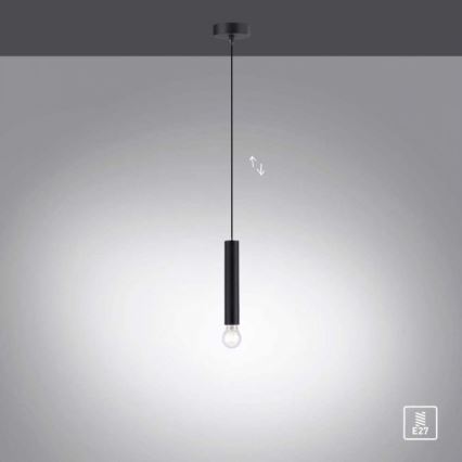 Leuchten Direkt 15617-18 - Candelabro suspenso BRUNA 1xE27/60W/230V preto