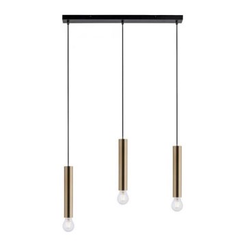 Leuchten Direkt 15618-60 - Candelabro suspenso BRUNA 3xE27/60W/230V latão