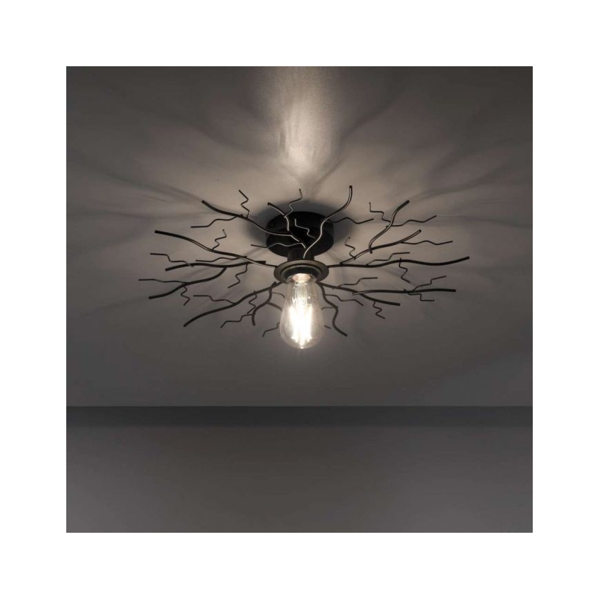 Leuchten Direkt 15638-18 - Candelabro integrado LIMB 1xE27/40W/230V preto