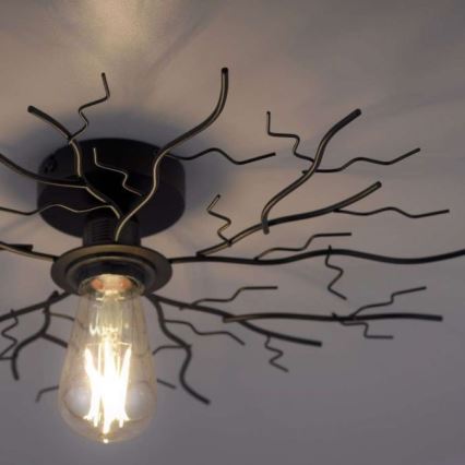 Leuchten Direkt 15638-18 - Candelabro integrado LIMB 1xE27/40W/230V preto