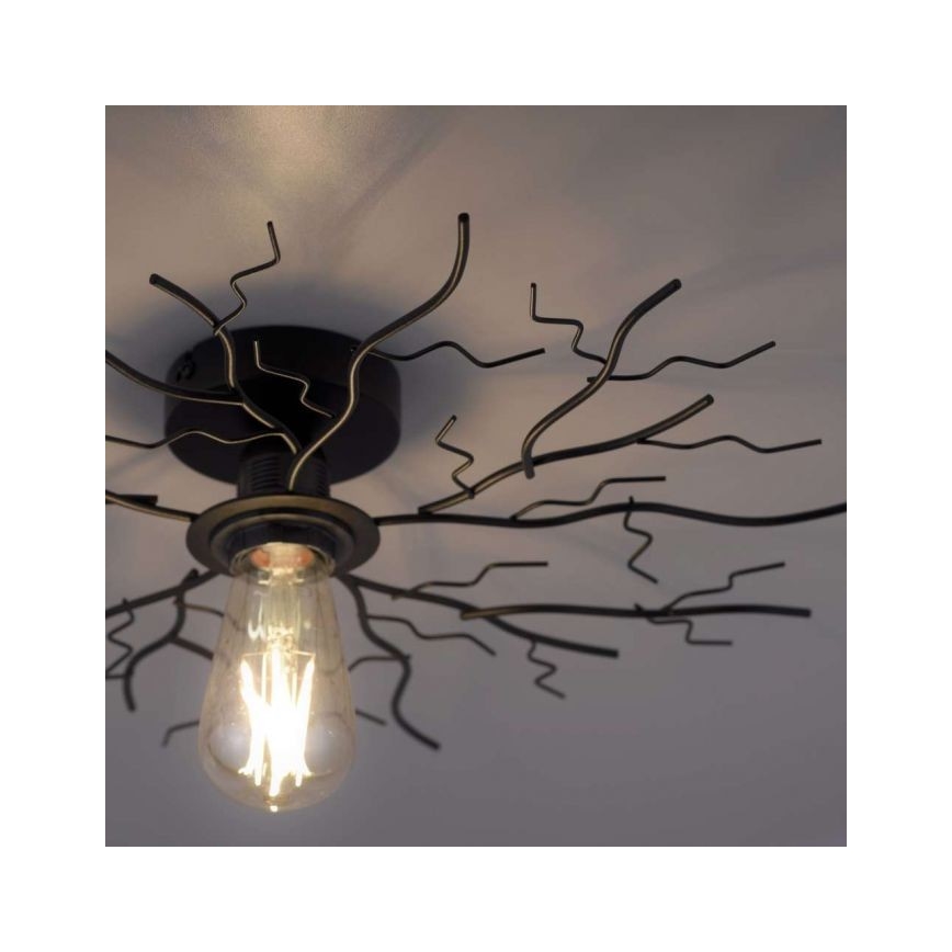 Leuchten Direkt 15638-18 - Candelabro integrado LIMB 1xE27/40W/230V preto