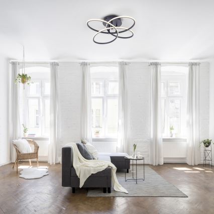 Leuchten Direkt 15660-18 - Candelabro integrado LED com regulação NODE LED/27W/230V