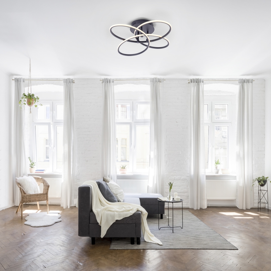 Leuchten Direkt 15660-18 - Candelabro integrado LED com regulação NODE LED/27W/230V
