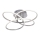 Leuchten Direkt 15660-55 - Candelabro integrado LED com regulação NODE LED/27W/230V