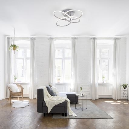 Leuchten Direkt 15660-55 - Candelabro integrado LED com regulação NODE LED/27W/230V