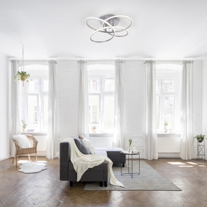 Leuchten Direkt 15660-55 - Candelabro integrado LED com regulação NODE LED/27W/230V
