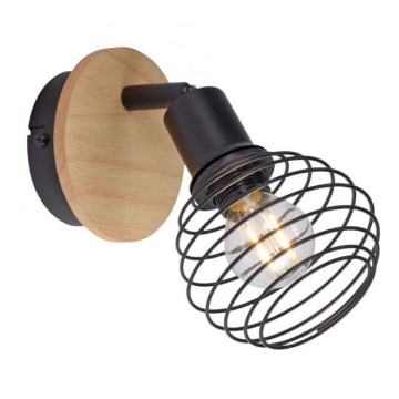 Leuchten Direkt 15921-79 - Foco de parede EUGEN 1xE14/40W/230V carvalho