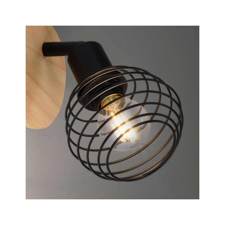 Leuchten Direkt 15921-79 - Foco de parede EUGEN 1xE14/40W/230V carvalho