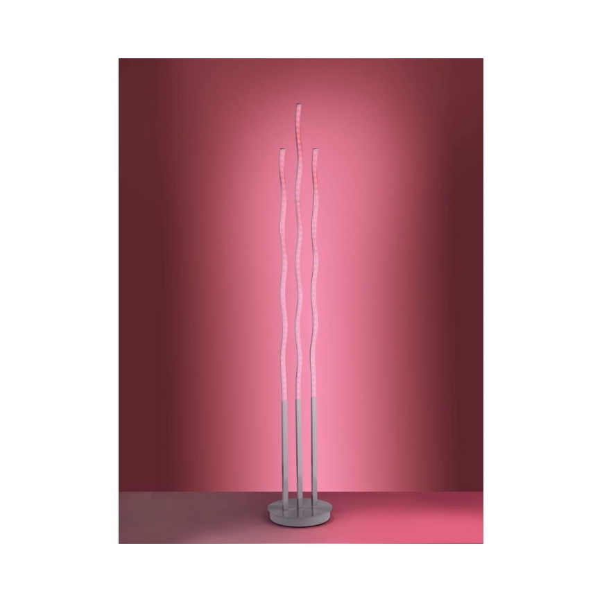 Leuchten Direkt 16268-55 - Candeeiro de chão LED RGB com regulação WAVE LED/31W/230V + comando