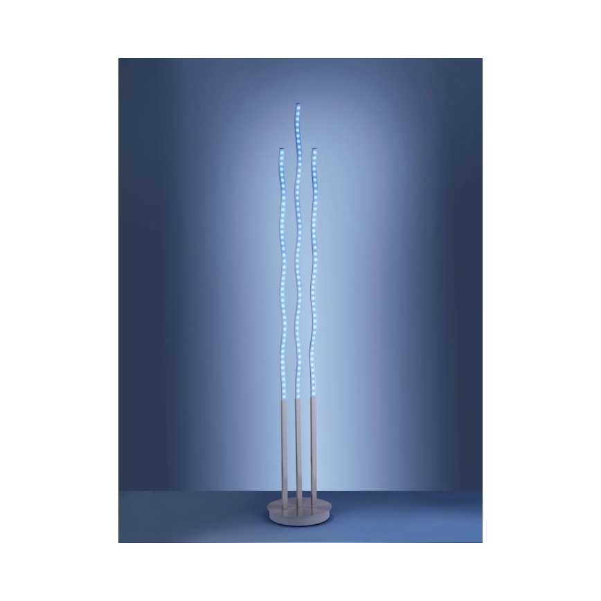 Leuchten Direkt 16268-55 - Candeeiro de chão LED RGB com regulação WAVE LED/31W/230V + comando