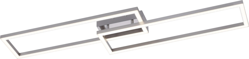 Leuchten Direkt 16430-55 - Luminária de teto regulável LED RGBW MAXI 2xLED/18W/230V 2700-5000K cromo fosco + comando remoto