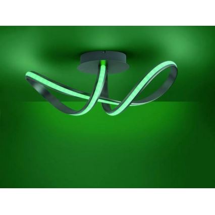 Leuchten Direkt 18431-55 - Iluminação de teto LED RGB com regulação MELINDA LED/28W/230V