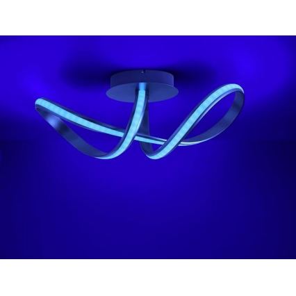 Leuchten Direkt 18431-55 - Iluminação de teto LED RGB com regulação MELINDA LED/28W/230V