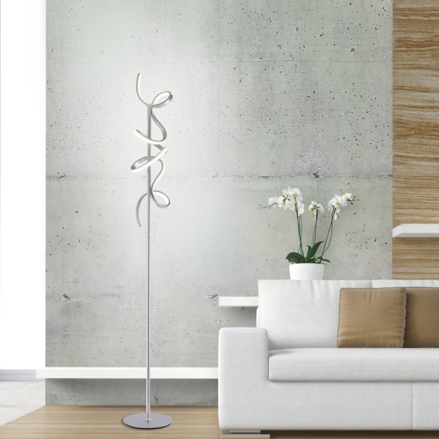 Leuchten Direkt 19031-21 - Candeeiro de chão LED com regulação CURLS LED/20W/230V