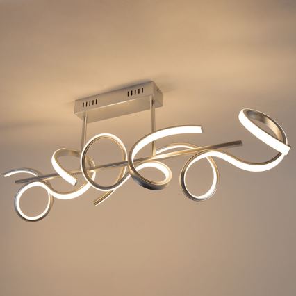 Leuchten Direkt 19032-21 - Candelabro montado à superfície LED com regulação CURLS LED/25,8W/230V
