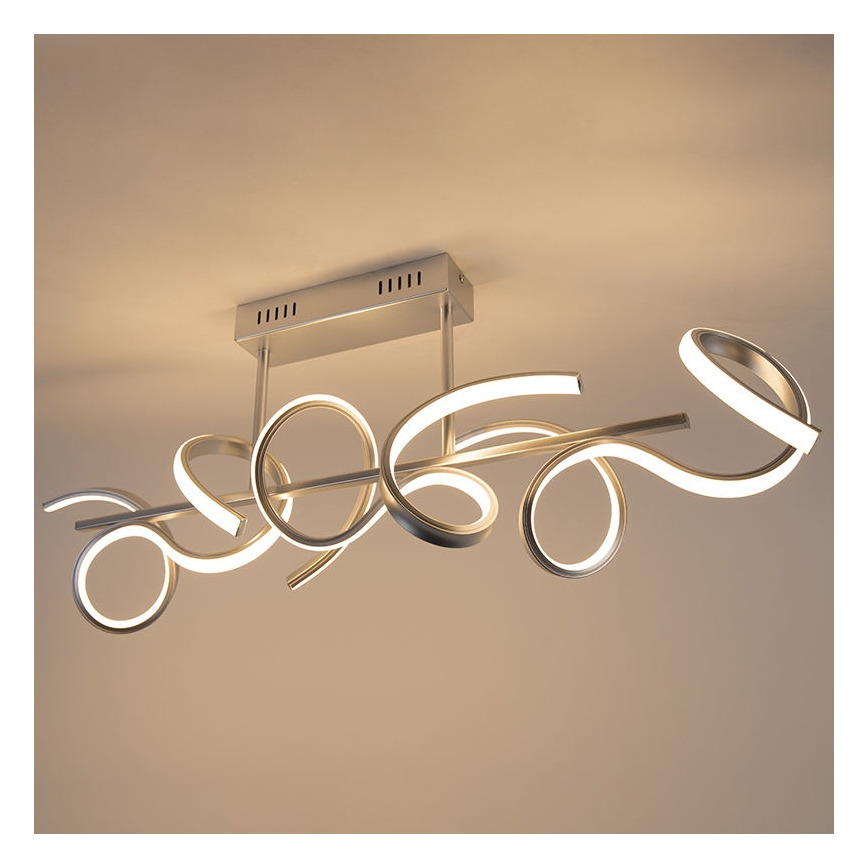 Leuchten Direkt 19032-21 - Candelabro montado à superfície LED com regulação CURLS LED/25,8W/230V