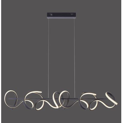 Leuchten Direkt 19033-18 - Candelabro num fio fosco LED CURLS 4xLED/10,2W/230V