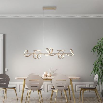 Leuchten Direkt 19033-60 - Candelabro suspenso LED com regulação CURLS LED/40,8W/230V