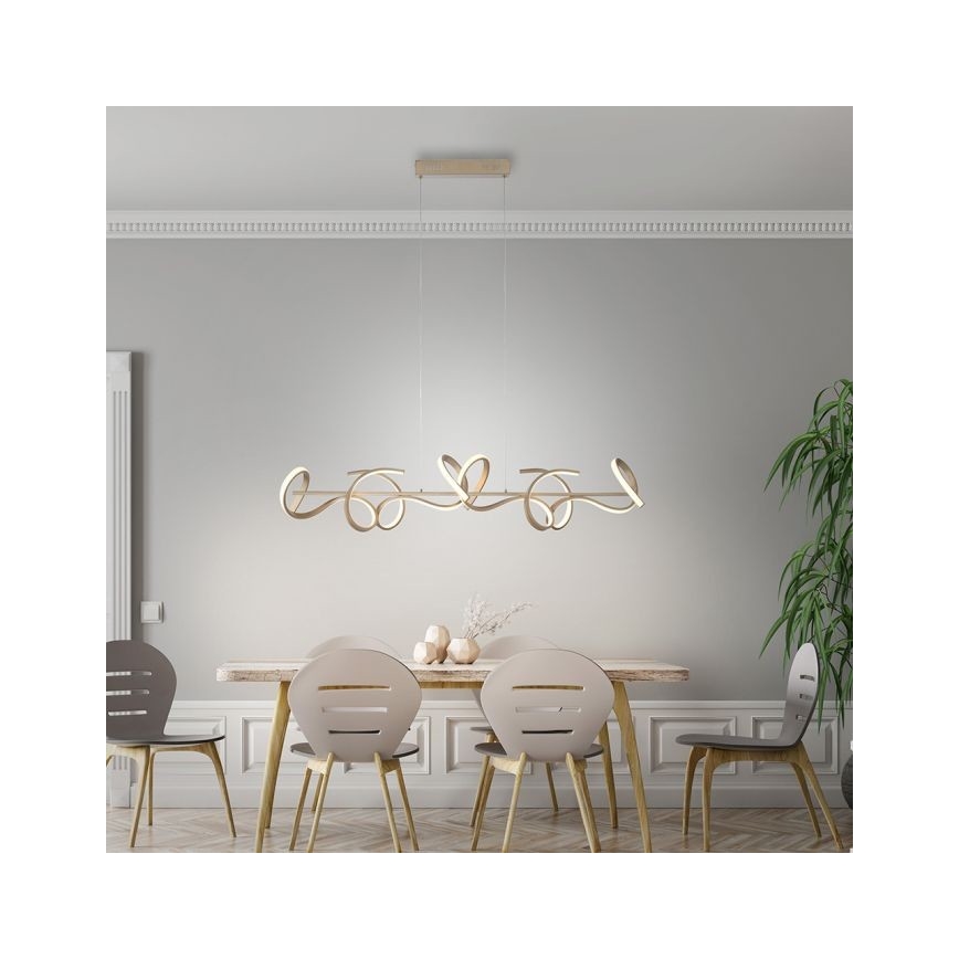 Leuchten Direkt 19033-60 - Candelabro suspenso LED com regulação CURLS LED/40,8W/230V