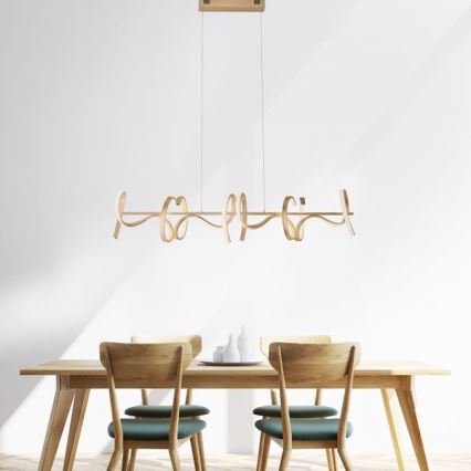Leuchten Direkt 19033-60 - Candelabro suspenso LED com regulação CURLS LED/40,8W/230V