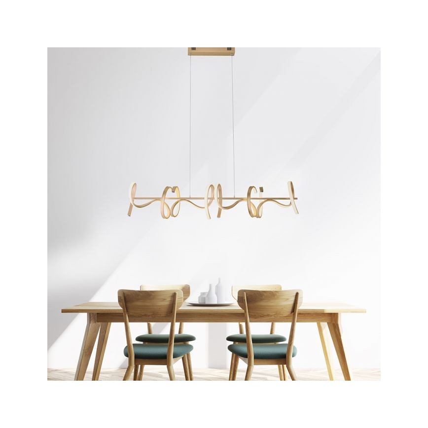 Leuchten Direkt 19033-60 - Candelabro suspenso LED com regulação CURLS LED/40,8W/230V