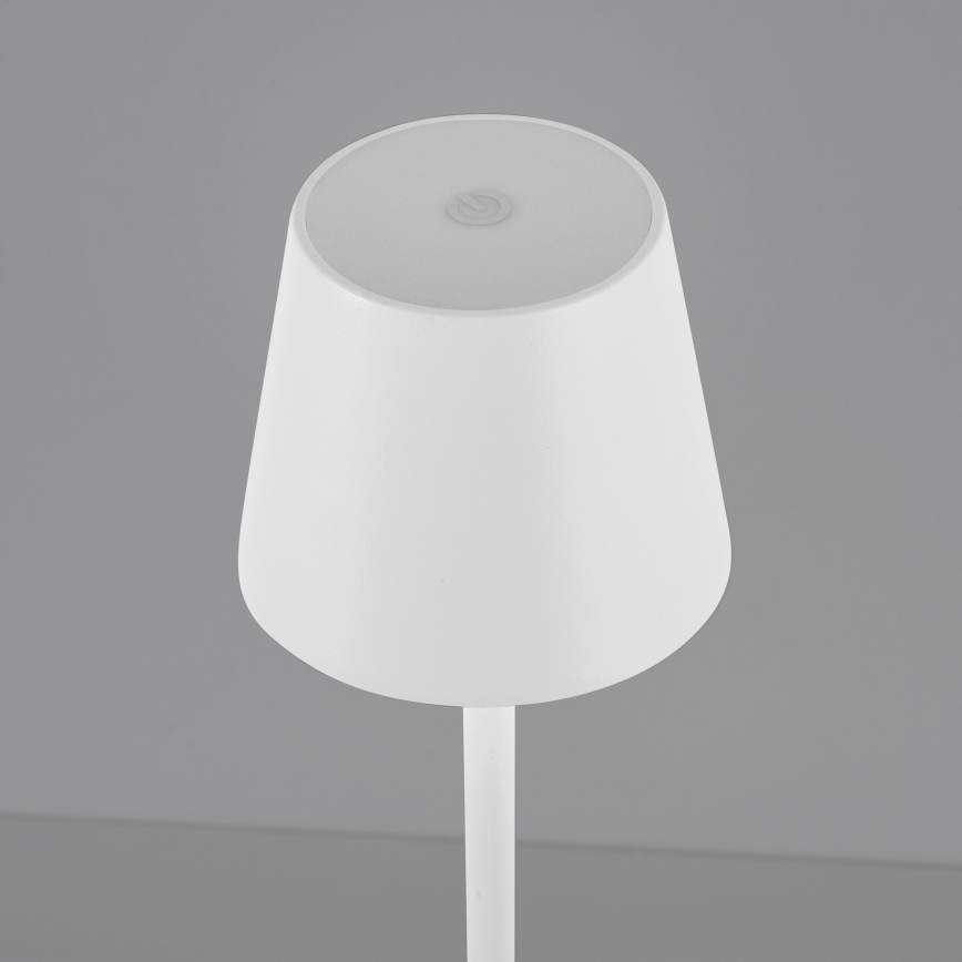 Leuchten Direkt 19250-16 - LED Candeeiro de mesa exterior recarregável com regulação EURIA LED/3W/5V IP54 branco
