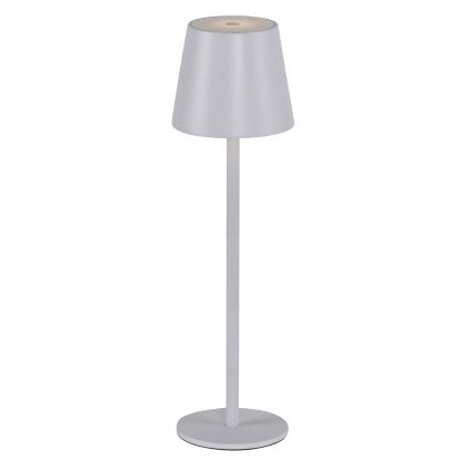 Leuchten Direkt 19250-16 - LED Candeeiro de mesa exterior recarregável com regulação EURIA LED/3W/5V IP54 branco