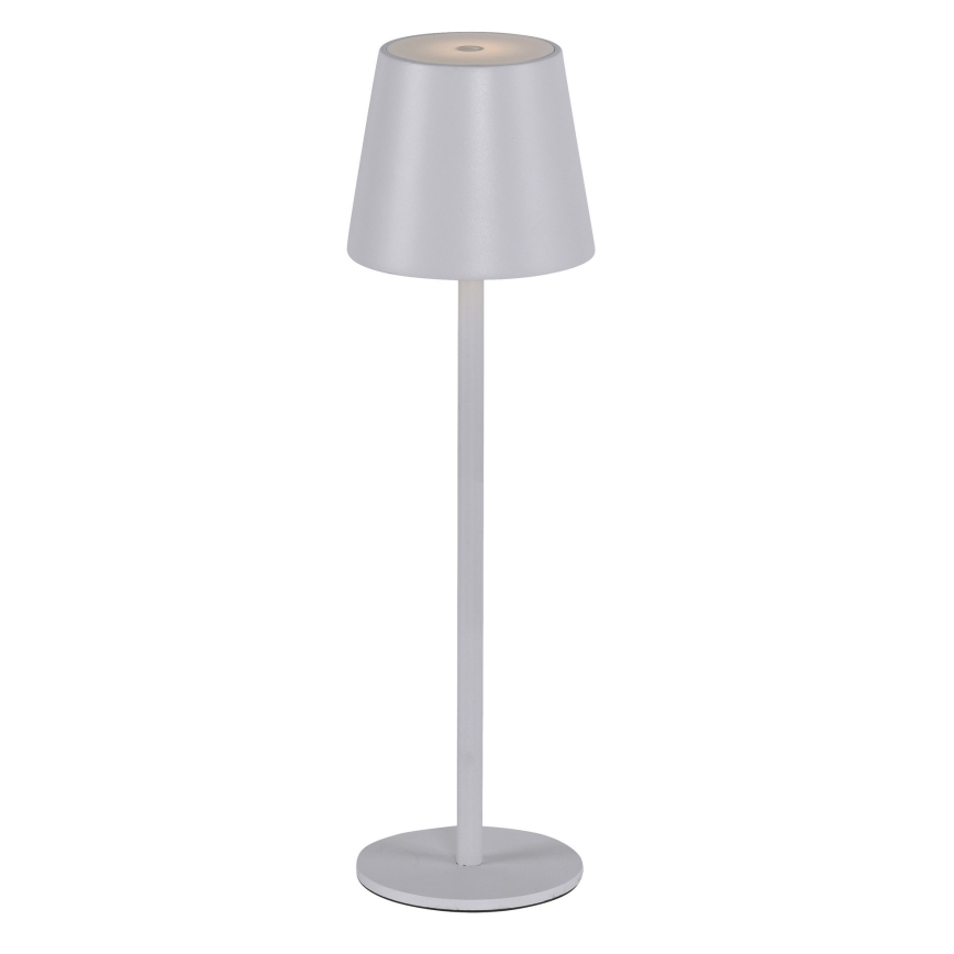 Leuchten Direkt 19250-16 - LED Candeeiro de mesa exterior recarregável com regulação EURIA LED/3W/5V IP54 branco