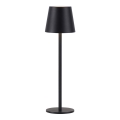 Leuchten Direkt 19250-18 - LED Candeeiro de mesa exterior recarregável com regulação EURIA LED/3W/5V IP54 preto