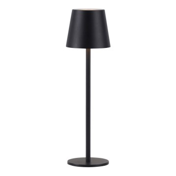 Leuchten Direkt 19250-18 - LED Candeeiro de mesa exterior recarregável com regulação EURIA LED/3W/5V IP54 preto