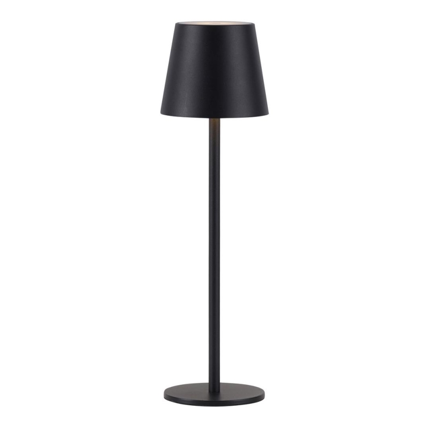 Leuchten Direkt 19250-18 - LED Candeeiro de mesa exterior recarregável com regulação EURIA LED/3W/5V IP54 preto
