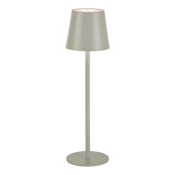 Leuchten Direkt 19250-40 - Candeeiro de mesa exterior LED com regulação EURIA LED/3W/5V 2600 mAh IP54 cinzento