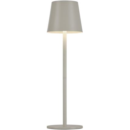 Leuchten Direkt 19250-40 - LED Candeeiro de mesa exterior recarregável com regulação EURIA LED/3W/5V IP54 cinzento