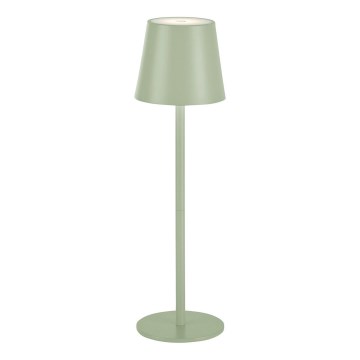 Leuchten Direkt 19250-43 - LED Candeeiro de mesa exterior recarregável com regulação EURIA LED/3W/5V IP54 verde
