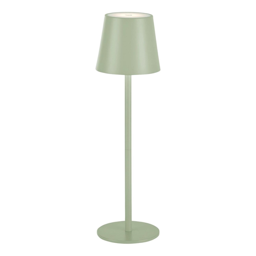 Leuchten Direkt 19250-43 - LED Candeeiro de mesa exterior recarregável com regulação EURIA LED/3W/5V IP54 verde