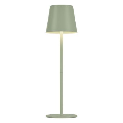 Leuchten Direkt 19250-43 - LED Candeeiro de mesa exterior recarregável com regulação EURIA LED/3W/5V IP54 verde