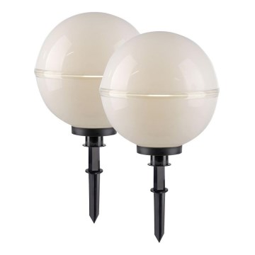 Leuchten Direkt 19324-16-2 - CONJUNTO 2x Candeeiro exterior 1xE27/40W/230V diâmetro 40 cm IP44