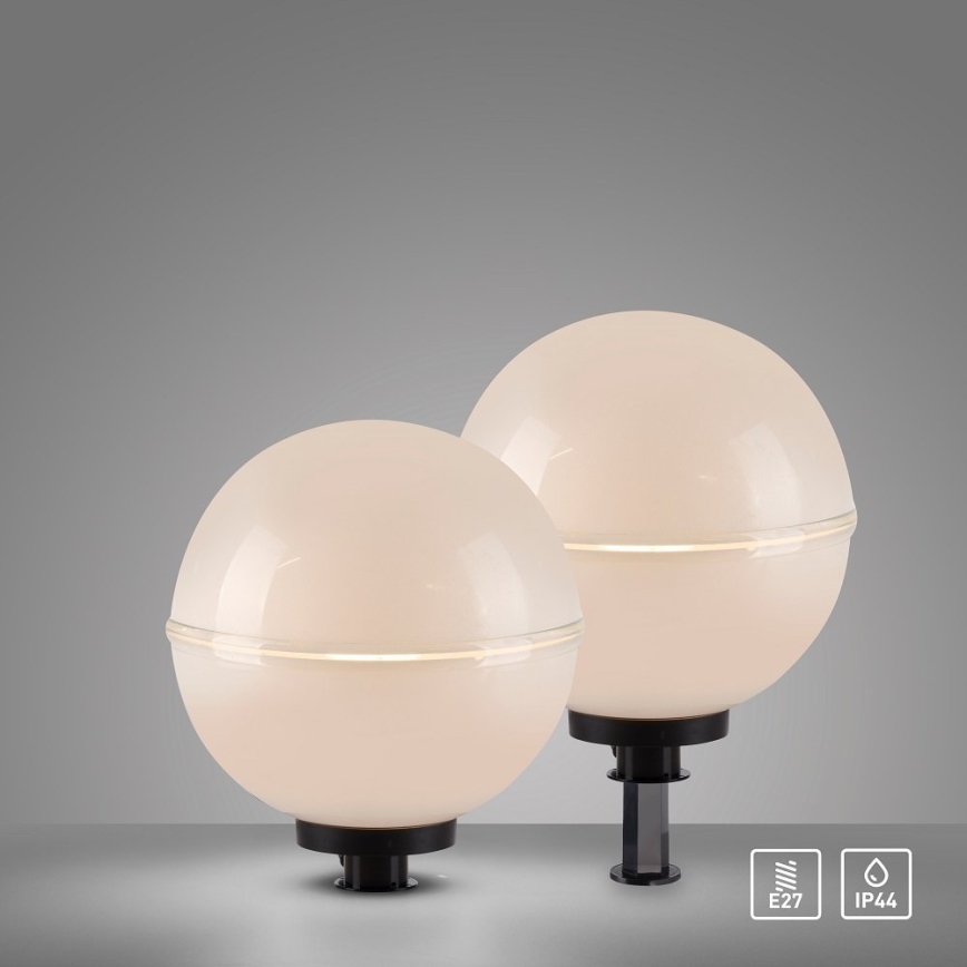 Leuchten Direkt 19324-16-2 - CONJUNTO 2x Candeeiro exterior 1xE27/40W/230V diâmetro 40 cm IP44
