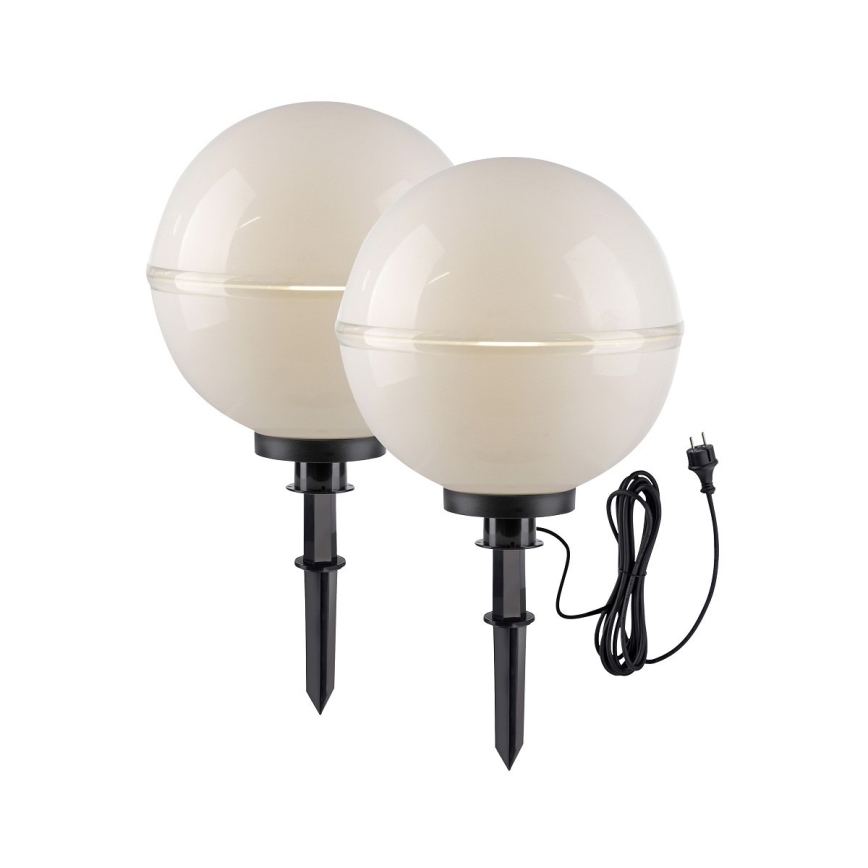Leuchten Direkt 19324-16-2 - CONJUNTO 2x Candeeiro exterior 1xE27/40W/230V diâmetro 40 cm IP44