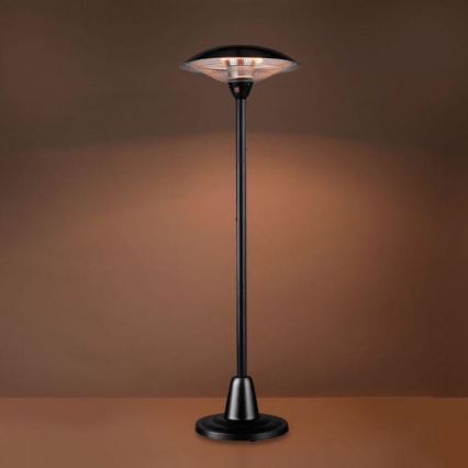 Leuchten Direkt 99501-18 - Elemento de aquecimento exterior GLOW 1500-3000W/230V 1,87 m IP34 preto
