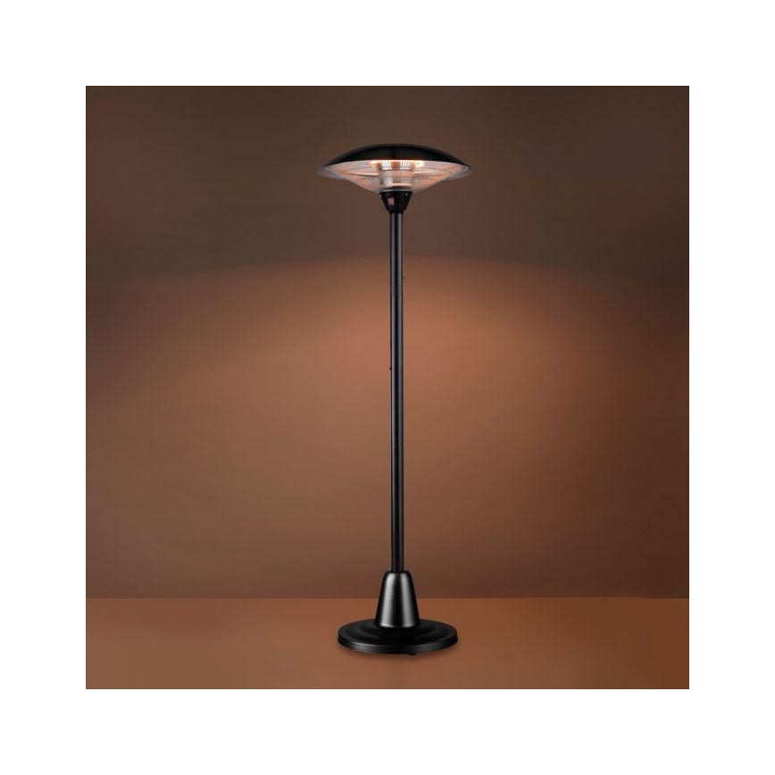 Leuchten Direkt 99501-18 - Elemento de aquecimento exterior GLOW 1500-3000W/230V 1,87 m IP34 preto
