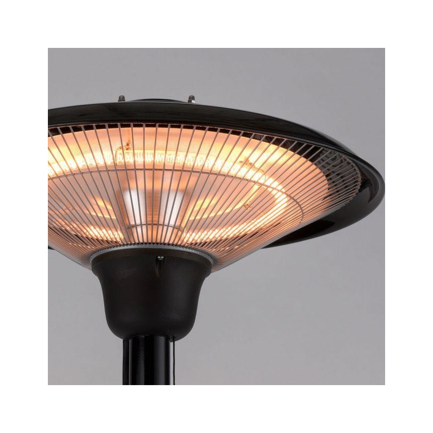 Leuchten Direkt 99501-18 - Elemento de aquecimento exterior GLOW 1500-3000W/230V 1,87 m IP34 preto