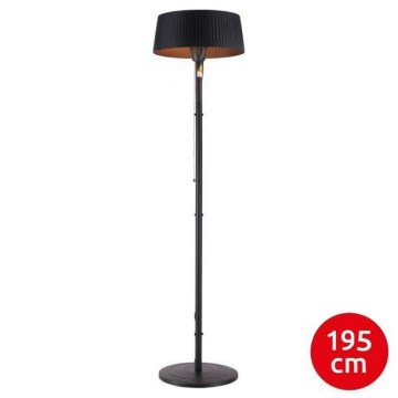 Leuchten Direkt 99507-18 - Elemento de aquecimento exterior GLOW 1500W/230V 1,95 m IP44 preto