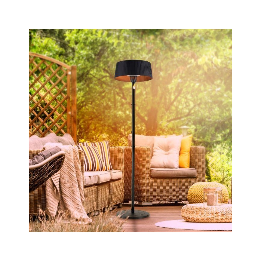 Leuchten Direkt 99507-18 - Elemento de aquecimento exterior GLOW 1500W/230V 1,95 m IP44 preto