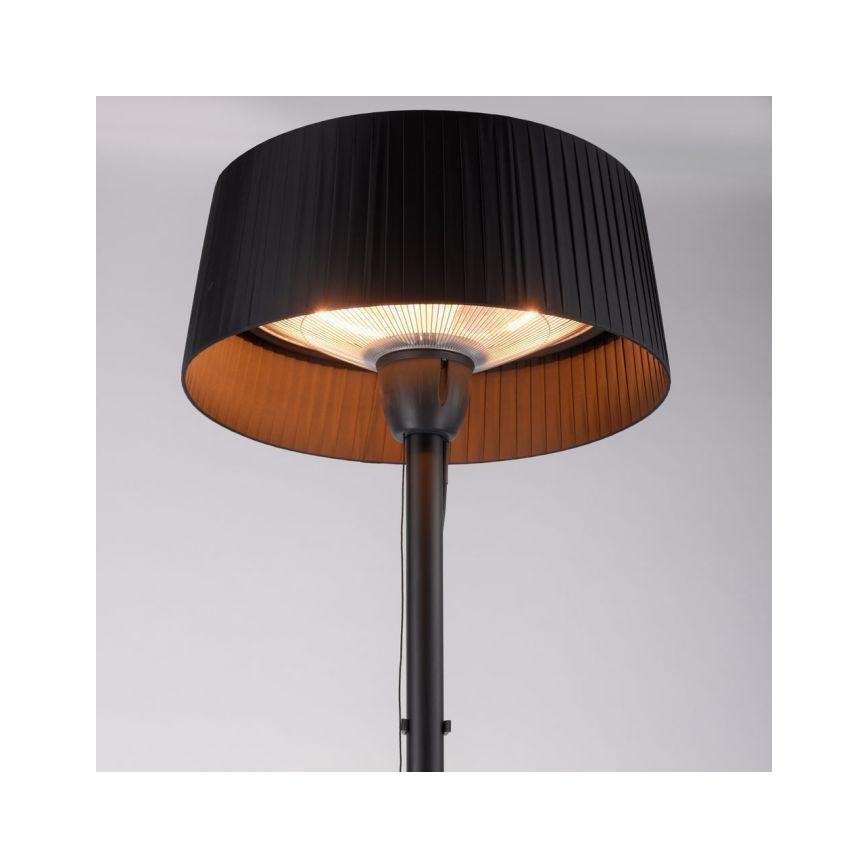 Leuchten Direkt 99507-18 - Elemento de aquecimento exterior GLOW 1500W/230V 1,95 m IP44 preto