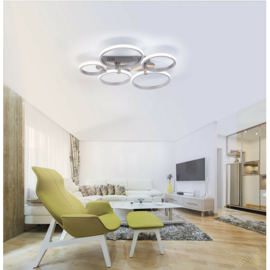 Leuchten Direkt 12112-55 - Candelabro integrado LED JOHANNA 2xLED/11,5W/230V+2xLED/9W+1xLED/7W